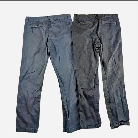 The Children's Place Other - Children's‎ Place Boys 10 Husky light blue and dark blue chinos School Uniform